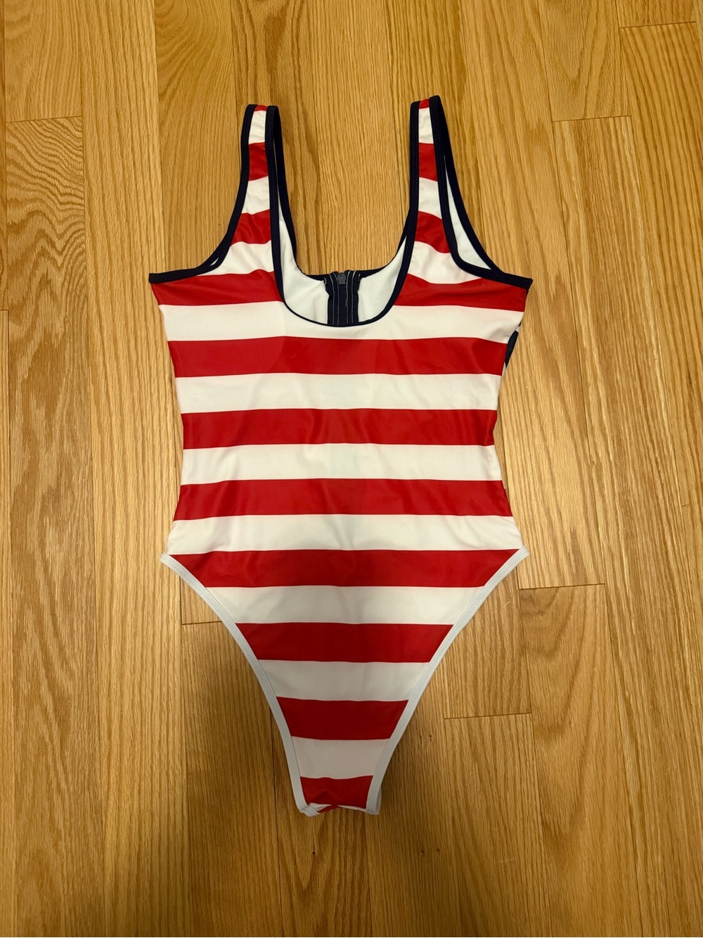Red White Blue Stars & Stripes One-Piece Swimsuit - Picture 2 of 2